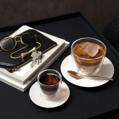 Villeroy & Boch Manufacture Rock Blanc Coffee/tea Cup Saucer In White