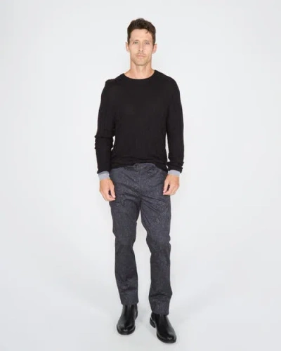 Lords Of Harlech Colin Jacquard Merino Wool Paisley Sweater In Black