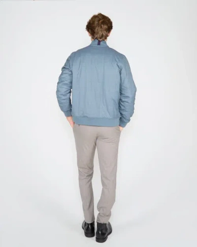 Lords Of Harlech Jenkin Reversible Bomber Jacket In Gold