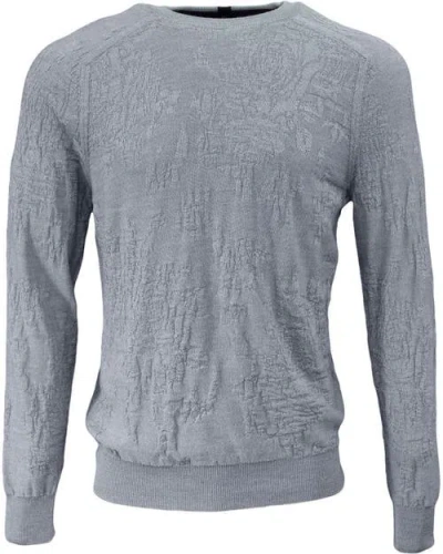 Lords Of Harlech Cole Fully Fashioned Merino Wool Crewneck Sweater In Gray