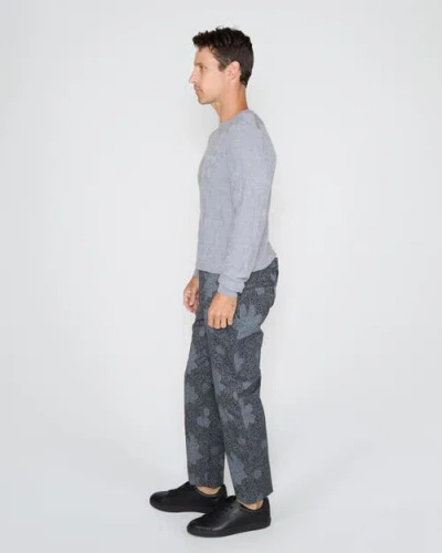 Lords Of Harlech Cole Fully Fashioned Merino Wool Crewneck Sweater In Gray