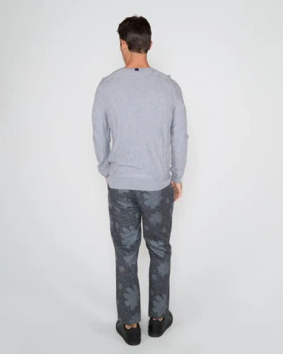 Lords Of Harlech Cole Fully Fashioned Merino Wool Crewneck Sweater In Gray