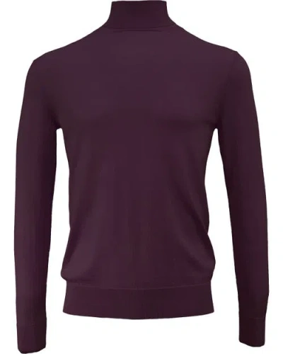 Lords Of Harlech Ronan Merino Wool Turtleneck Sweater In Pink