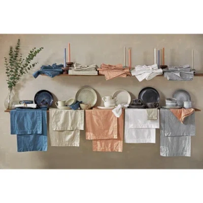 Tag Threads Slub Runner Sand Brown Cotton Table Runner For Spring In Brown