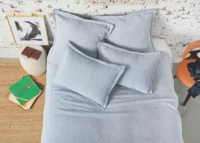 Carol & Frank Langford Quilt In Blue