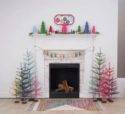 Carol & Frank 36" X 10" Pampas Tree Figurines In Pink