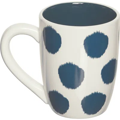Carol & Frank Dot Mug In Blue