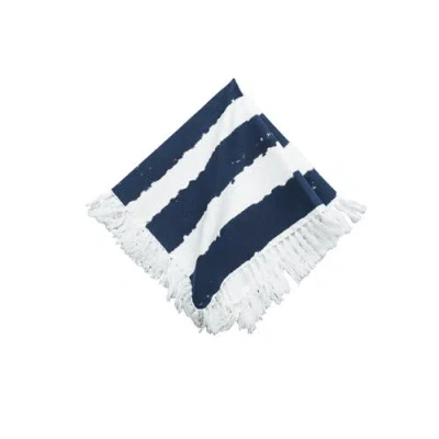 Carol & Frank Langley Indigo Cloth Napkin Set Of 4 In Blue