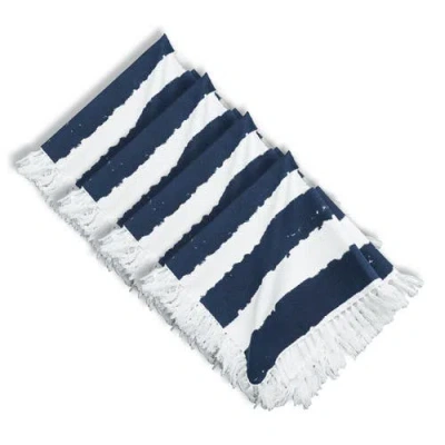 Carol & Frank Langley Indigo Cloth Napkin Set Of 4 In Blue