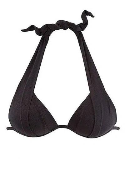 Lascana Halter Push Up Bikini Top In Black