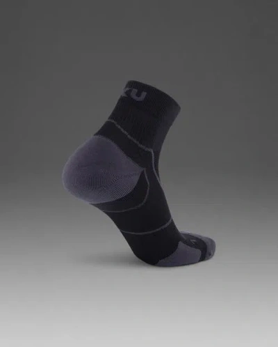2xu Vectr Cushion 1/4 Crew Socks In Black