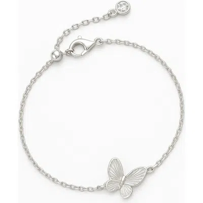 Donatello Gian Crystal Butterfly Bracelet In Brown