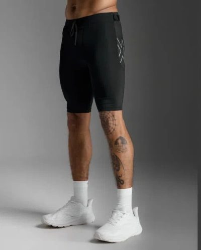 2xu Aero Mesh Compression Shorts In Black