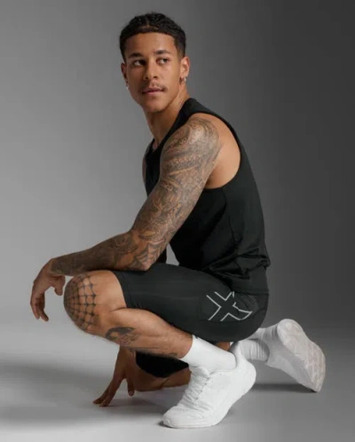 2xu Aero Mesh Compression Shorts In Black