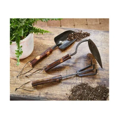 Tag Brown Multi Iron Hand Trowel Decorative Garden Sculpture In Brown