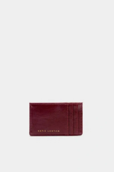 Katie Loxton Laila Patent Crackle Card Holder In Brown