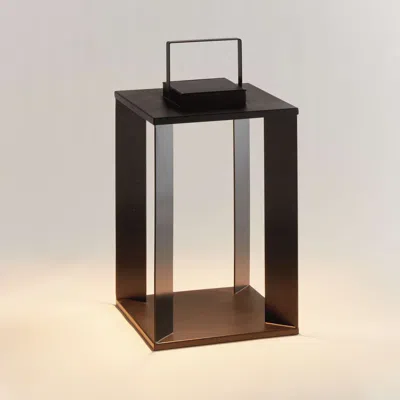 Napa Home & Garden Hanley Solar Led Lantern 18" In Brown