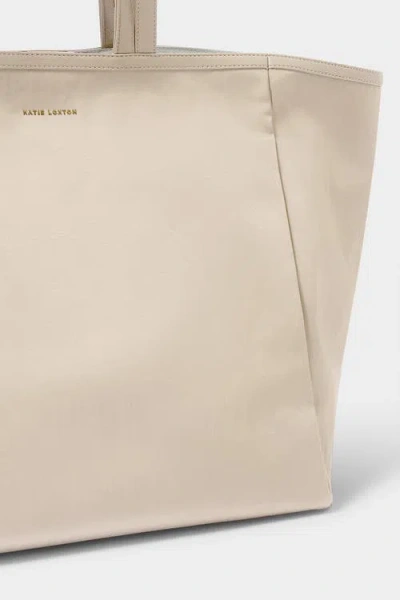 Katie Loxton Nylon-luxe Oversized Tote Bag In Neutral