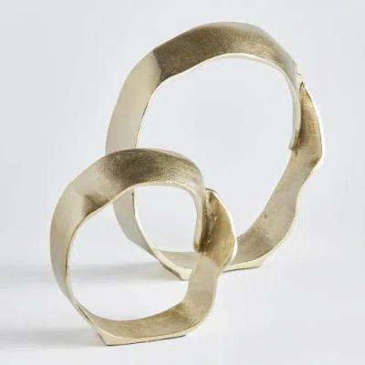 Napa Home & Garden Rowan Sculptures Decorative Objects Set Of 2 In Gold