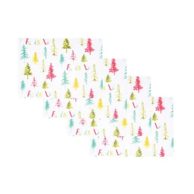 Carol & Frank Winter Wonderland Placemats Set Of 4, 14" X 20" In Multi