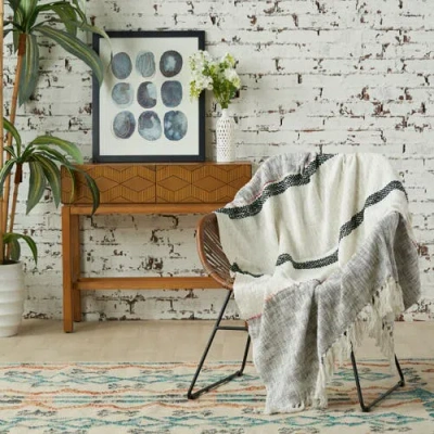 Carol & Frank Luna Boulder 50" X 60" Throw Blanket In Multi