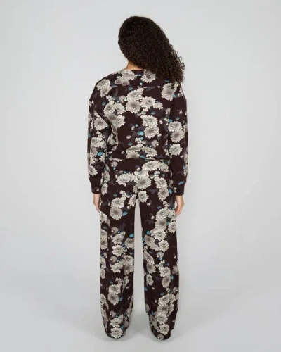 Lords Of Harlech Clara Oversized Brushed Knit Sweatshirt In Brown