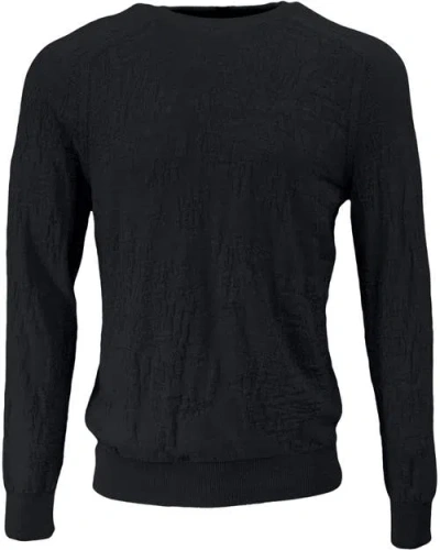 Lords Of Harlech Cole Fully Fashioned Merino Wool Crewneck Sweater In Gray