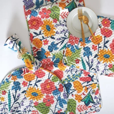 Carol & Frank Quinn Table Runner 14" X 51" In Multi