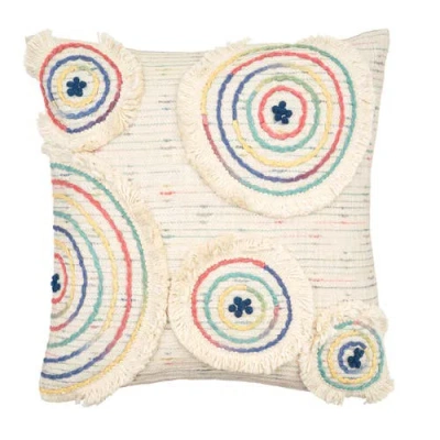 Carol & Frank Harwin Pillow, 18" X 18" In Multi