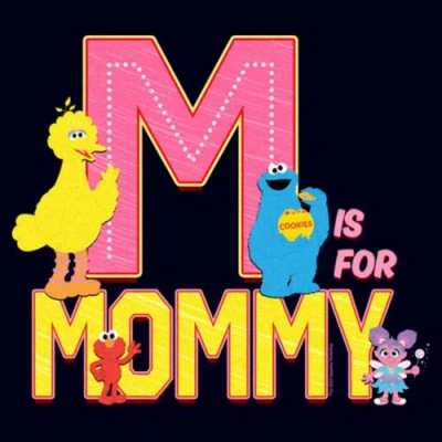 Sesame Street M Is For Mommy  Graphic T-shirt In Multi