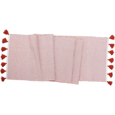 Carol & Frank Brett Canyon Table Runner In Red