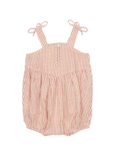 Mabel + Honey Cranberry Crush Baby Romper In Brown