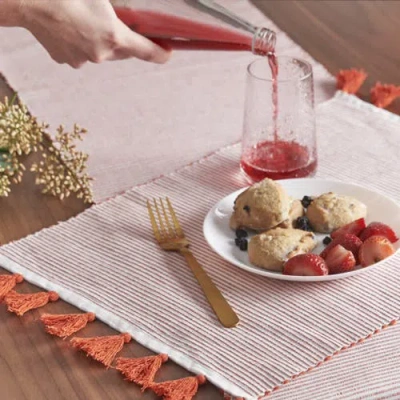 Carol & Frank Brett Canyon Table Runner In Red