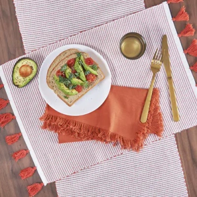 Carol & Frank Brett Canyon Table Runner In Red