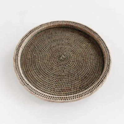 Napa Home & Garden Burma Rattan Serving Platter In Brown