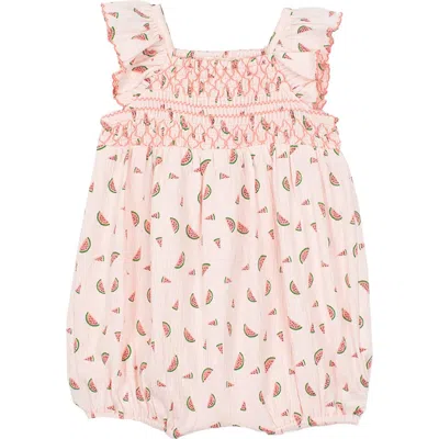 Mabel + Honey Watermelon Sugar Baby Romper In Multi