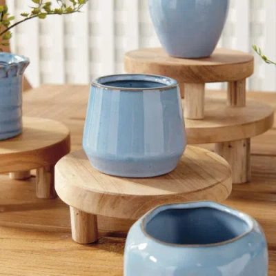 Napa Home & Garden Dezie Mini Pots Set Of 6 In Blue