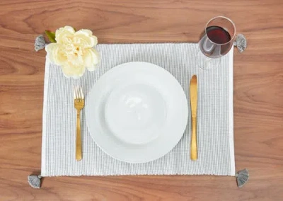 Carol & Frank Bree Placemat Collection In Gray