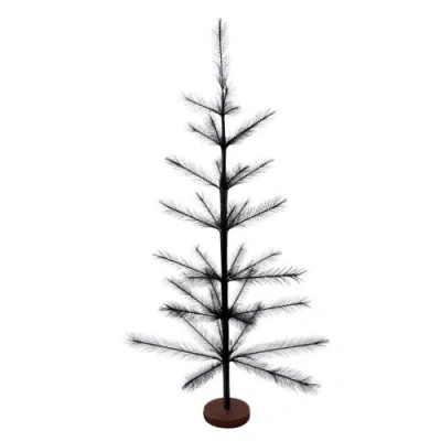 Carol & Frank 36" X 10" Pampas Tree Figurines In Black