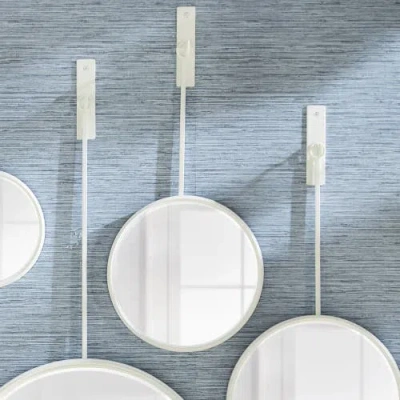 Napa Home & Garden Maison Noir Pendulum Mirrors Set Of 5 In White