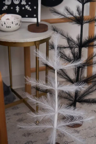 Carol & Frank 36" X 10" Pampas Tree Figurines In Black