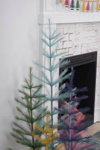 Carol & Frank 36" X 10" Pampas Tree Figurines In Green