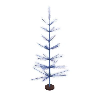 Carol & Frank 36" X 10" Pampas Tree Figurines In Blue