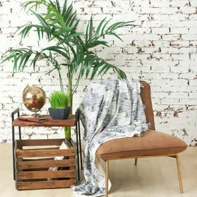 Carol & Frank Griffin Accent Throw Blanket In Blue