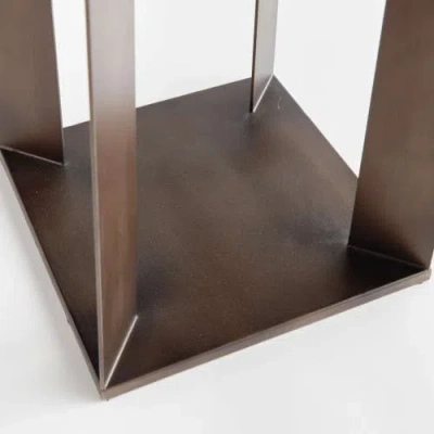 Napa Home & Garden Hanley Solar Led Lantern 30" In Brown