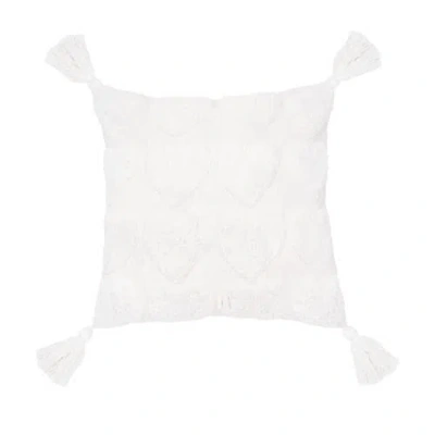 Carol & Frank Heart Pillow In White