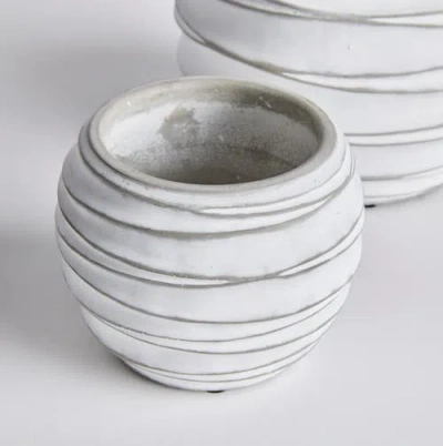 Napa Home & Garden Kipha Flowerpot Planters Set Of 2 In White