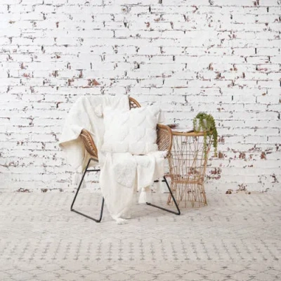 Carol & Frank Heart Pillow In White