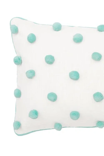 Carol & Frank Surf Dot Rectangle Oblong Tufted Decorative Accent Pillow In Multi