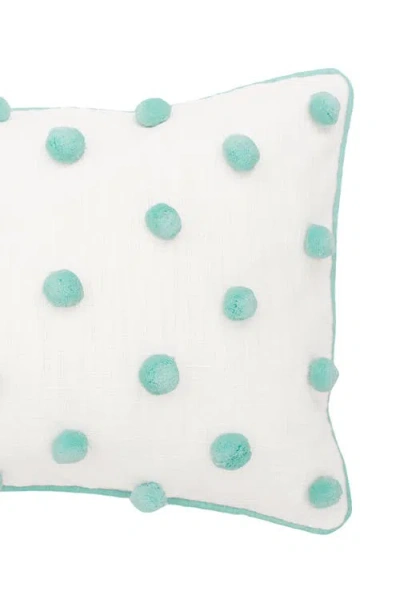 Carol & Frank Surf Dot Rectangle Oblong Tufted Decorative Accent Pillow In Multi